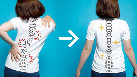 Woman with good posture after chiropractic treatment from Minnetonka chiropractor